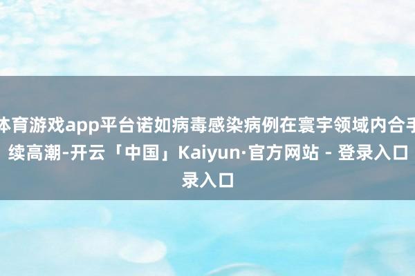体育游戏app平台诺如病毒感染病例在寰宇领域内合手续高潮-开云「中国」Kaiyun·官方网站 - 登录入口